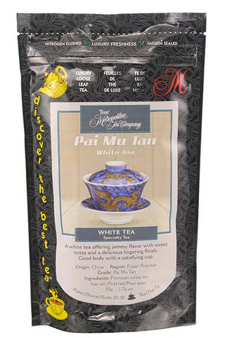White Tea: Pai Mu Tan - loose leaf, 100 grams