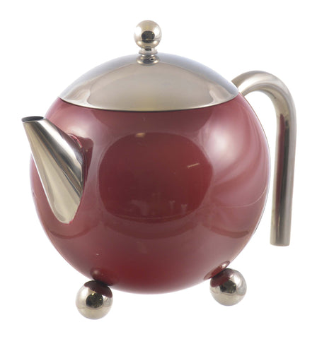 Infuser Teapot: Painted Ladies Teapot - Burgundy, 775ml/27 fl. oz