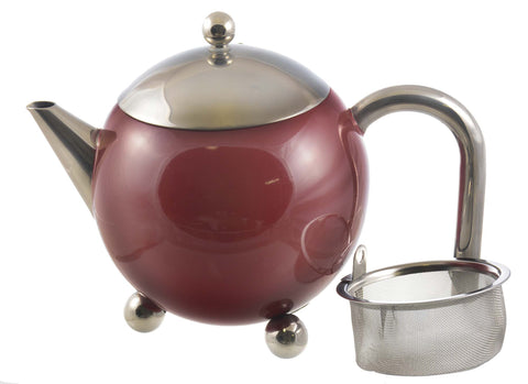 Infuser Teapot: Painted Ladies Teapot - Burgundy, 775ml/27 fl. oz