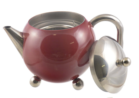 Infuser Teapot: Painted Ladies Teapot - Burgundy, 775ml/27 fl. oz