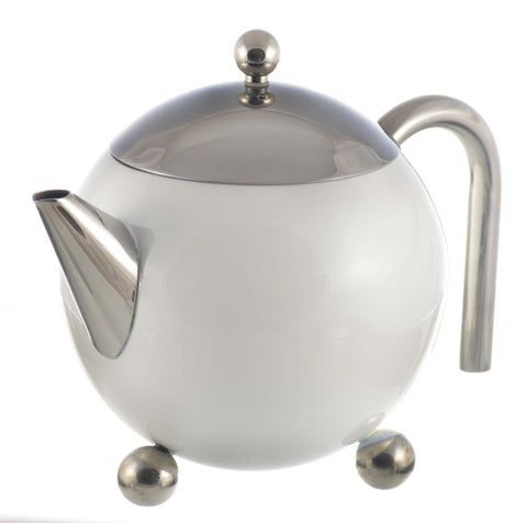 Infuser Teapot: Painted Ladies Teapot - White, 775ml/27 fl. oz