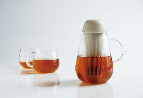 Infuser Teapot: KINTO Pengy - Brown, 720ml/24.4 fl. oz