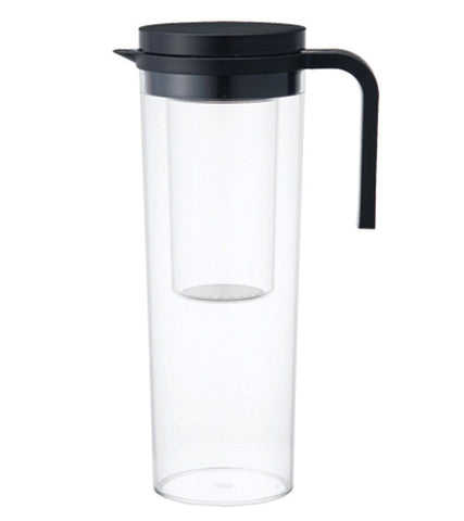 Iced Tea Pitcher: KINTO Plug - Black, 1200ml/41 fl. oz