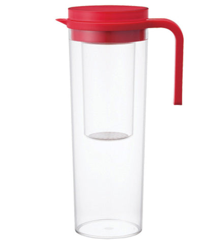 Iced Tea Pitcher: KINTO Plug -  Red, 1200ml/41 fl. oz