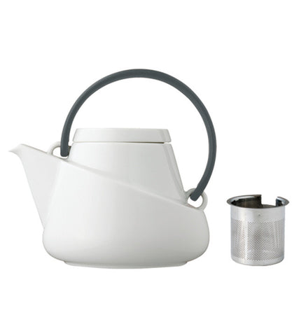 Infuser Teapot: KINTO Ridge - Black, available in 2 sizes