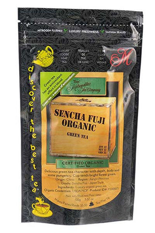 Green Tea: Sencha Fuji Organic - loose leaf, 100 grams