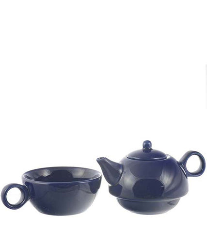 Teapot: 1 Cup Tea 4 Me Teapot - Blue, 286ml/9.7 fl. oz