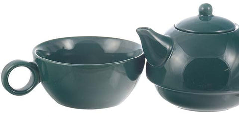 Teapot: 1 Cup Tea 4 Me Teapot - Green, 286ml/9.7 fl. oz