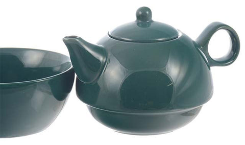 Teapot: 1 Cup Tea 4 Me Teapot - Green, 286ml/9.7 fl. oz