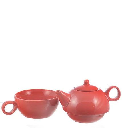 Teapot: 1 Cup Tea 4 Me Teapot - Red, 286ml/9.7 fl. oz