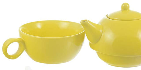 Teapot: 1 Cup Tea 4 Me Teapot - Yellow, 286ml/9.7 fl. oz
