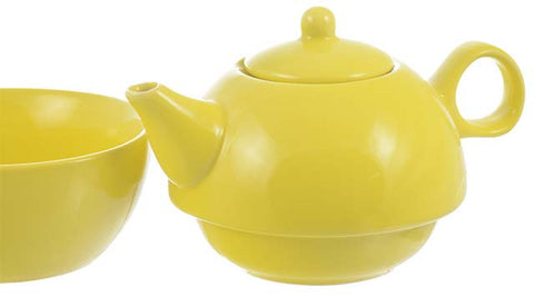 Teapot: 1 Cup Tea 4 Me Teapot - Yellow, 286ml/9.7 fl. oz