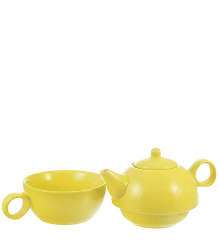 Teapot: 1 Cup Tea 4 Me Teapot - Yellow, 286ml/9.7 fl. oz