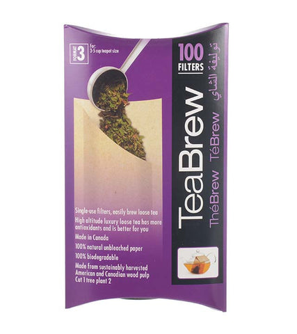 Parts & Accessories: Tea Brew Tea Filter - 100 filters, 3-5 cup teapot