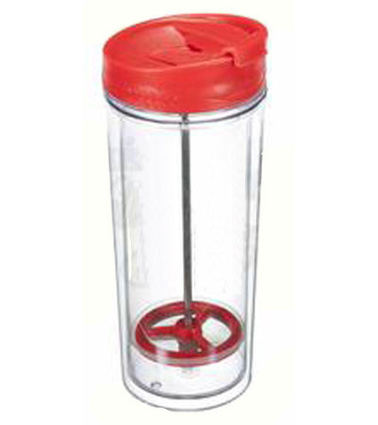 French Press Mug: Travel - Red, 450 ml/15 fl. oz
