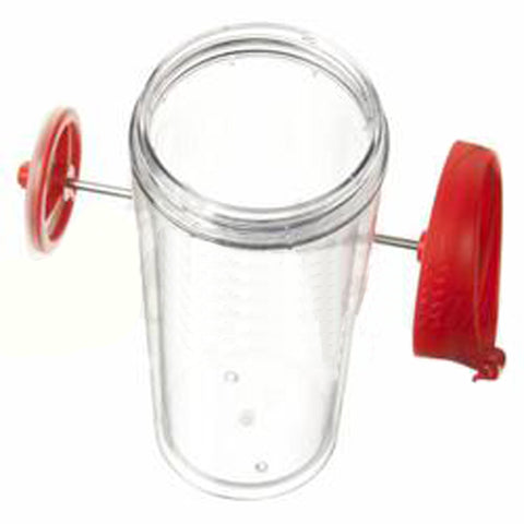French Press Mug: Travel - Red, 450 ml/15 fl. oz
