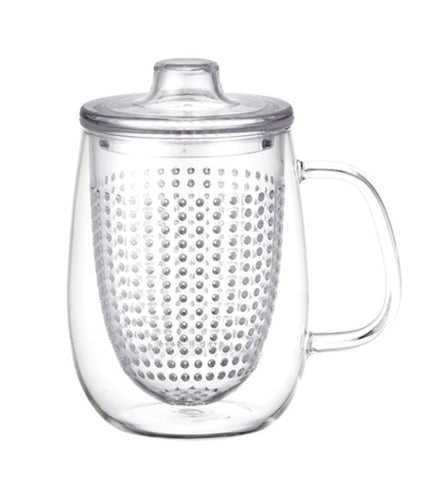 Infuser Tea Mug: KINTO Unimug - Clear, available in 3 sizes