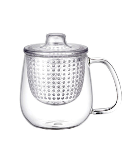 Infuser Tea Mug: KINTO Unimug - Clear, available in 3 sizes