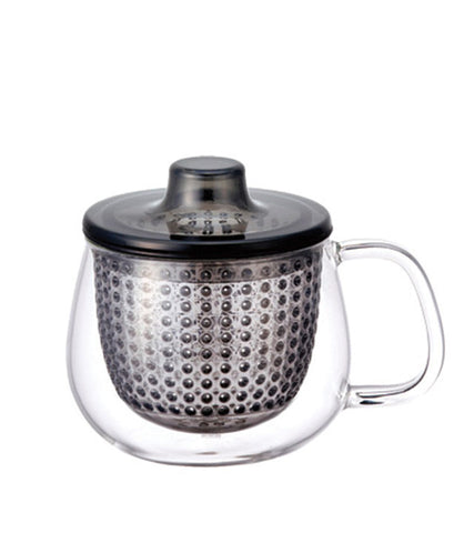 Infuser Tea Mug: KINTO Unimug - Gray, 350ml/12 fl. oz