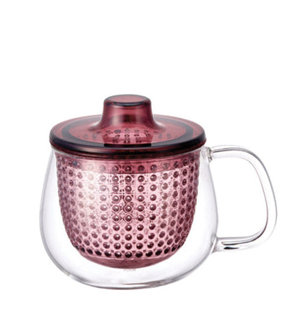 Infuser Tea Mug: KINTO Unimug - Wine Red, 350ml/12 fl. oz