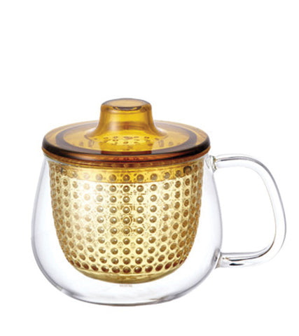 Infuser Tea Mug: KINTO Unimug - Yellow, 350ml/12 fl. oz