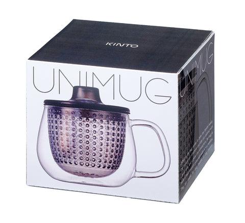 Infuser Tea Mug: KINTO Unimug - Wine Red, 350ml/12 fl. oz