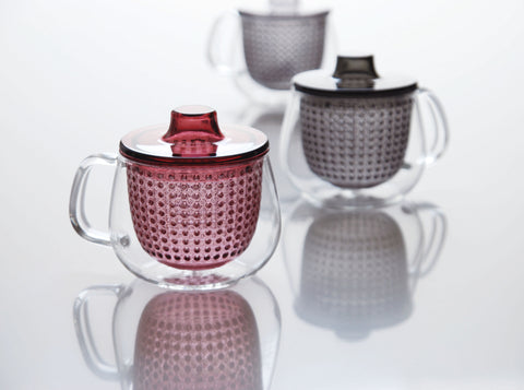 Infuser Tea Mug: KINTO Unimug - Wine Red, 350ml/12 fl. oz