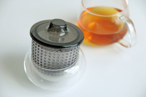 Infuser Tea Mug: KINTO Unimug - Gray, 350ml/12 fl. oz