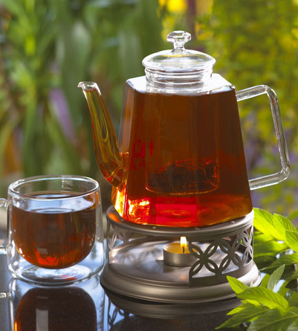 Infuser Teapot: GROSCHE Vienna - 1200ml/40 fl. oz Includes 3 Blooming Teas